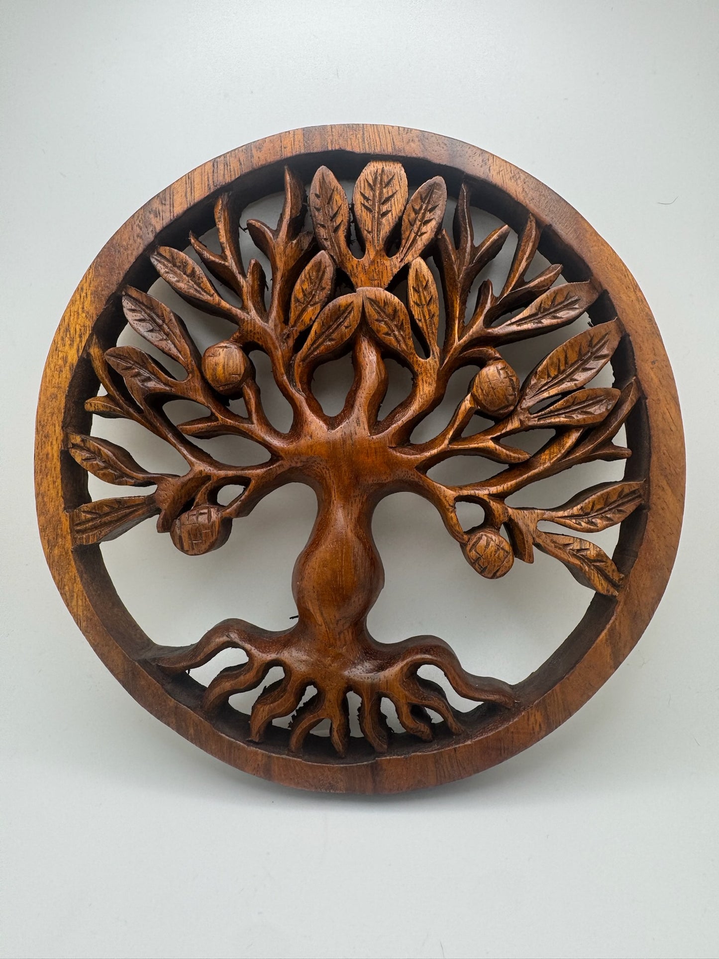 Tree Of Life with Acorns and Flower Edge image 0