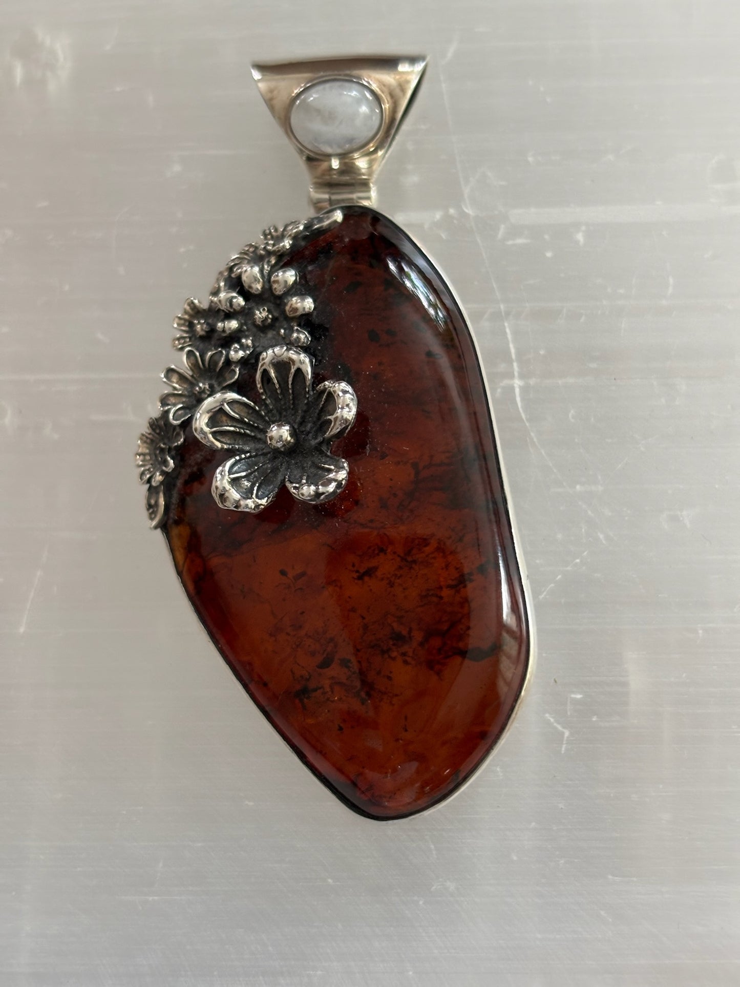 Cherry Mayan Amber Pendant image 0