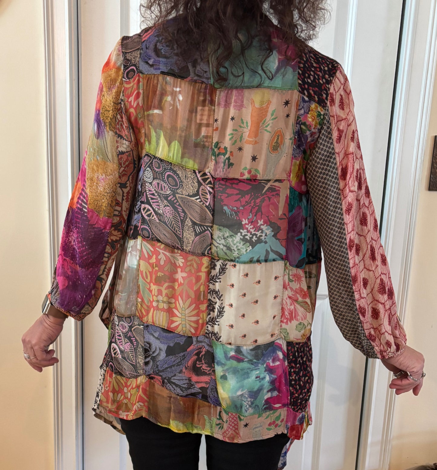Kimono Shrug in Overdyed Mix N Match Patch image 1