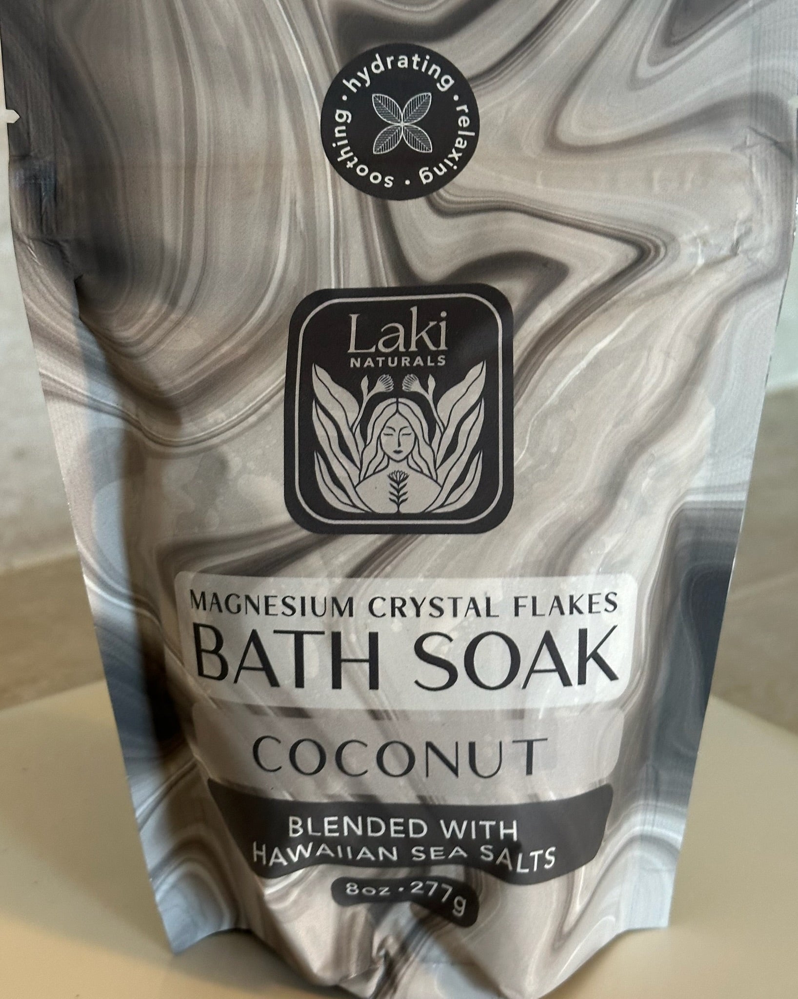 Magnesium Coconut Crystal Flakes Bath Soak image 0