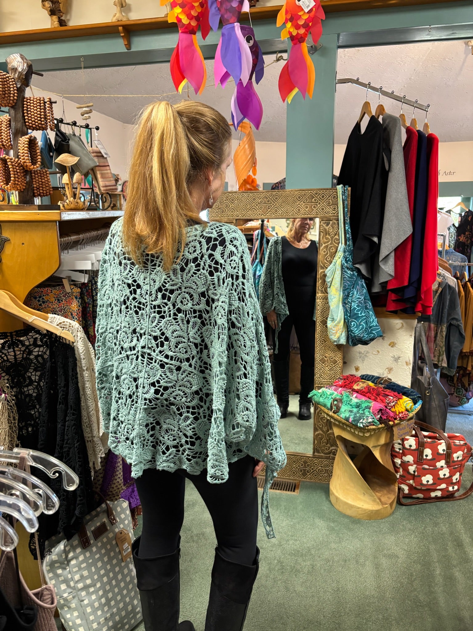 Crochet Floral Petal Kimono Wrap image 1