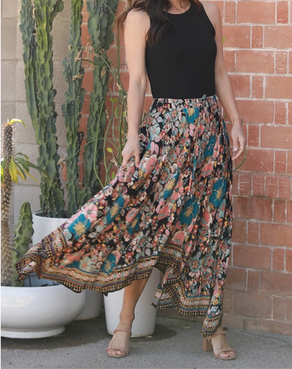 Multicolored Flower Skirt image 0
