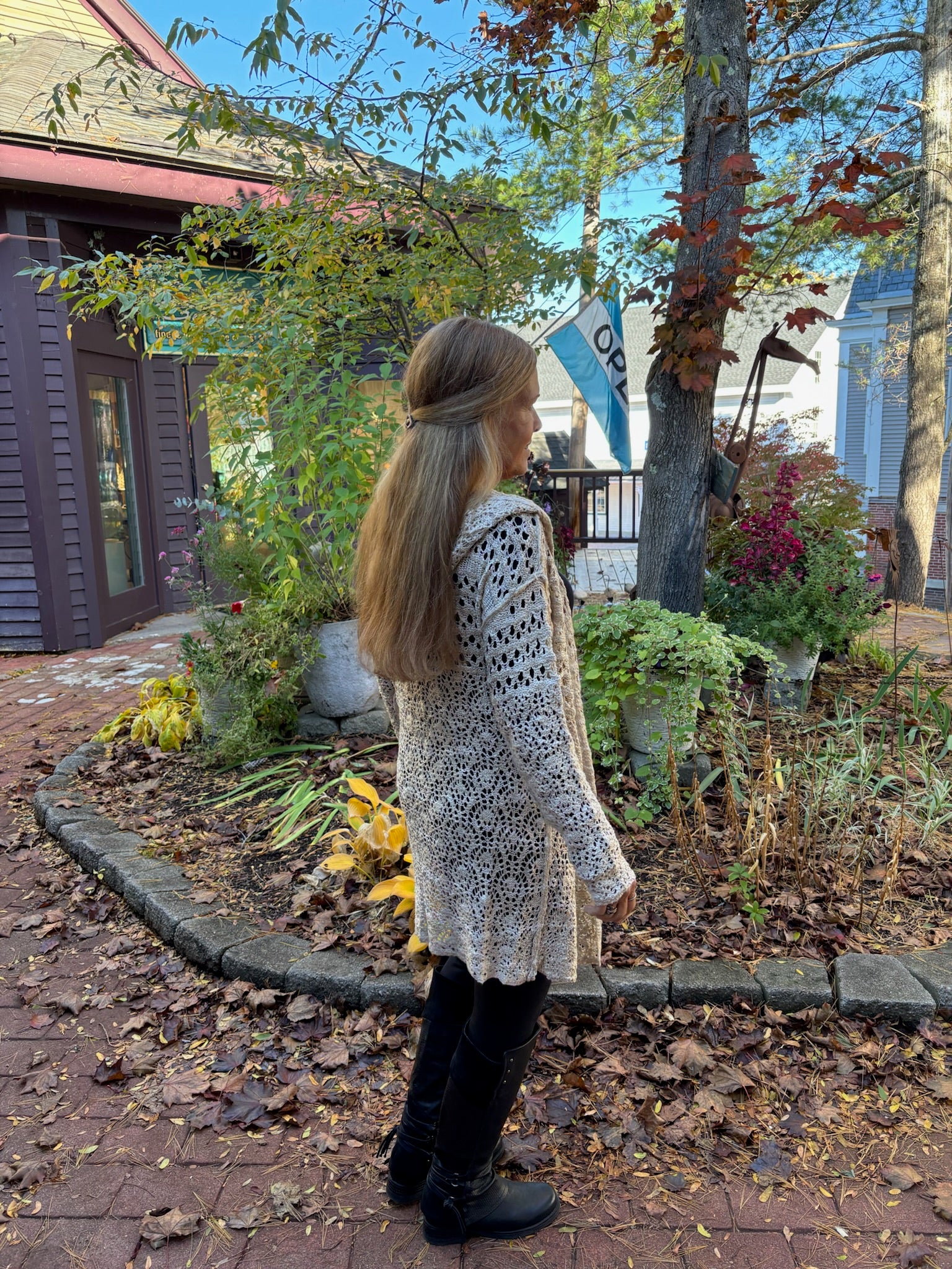 Hooded Cardigan Sweater image 0