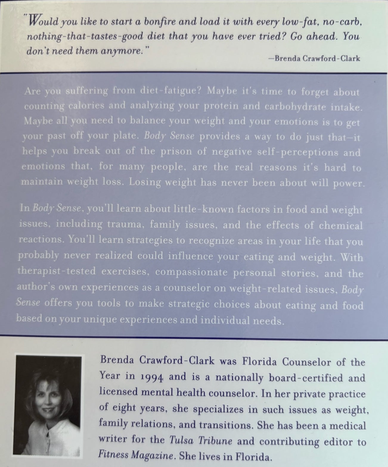Brenda Crawford-Clark - Body Sense: Balancing Your Weight and Emotions image 1