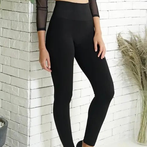 Orange High Band Leggings image 1