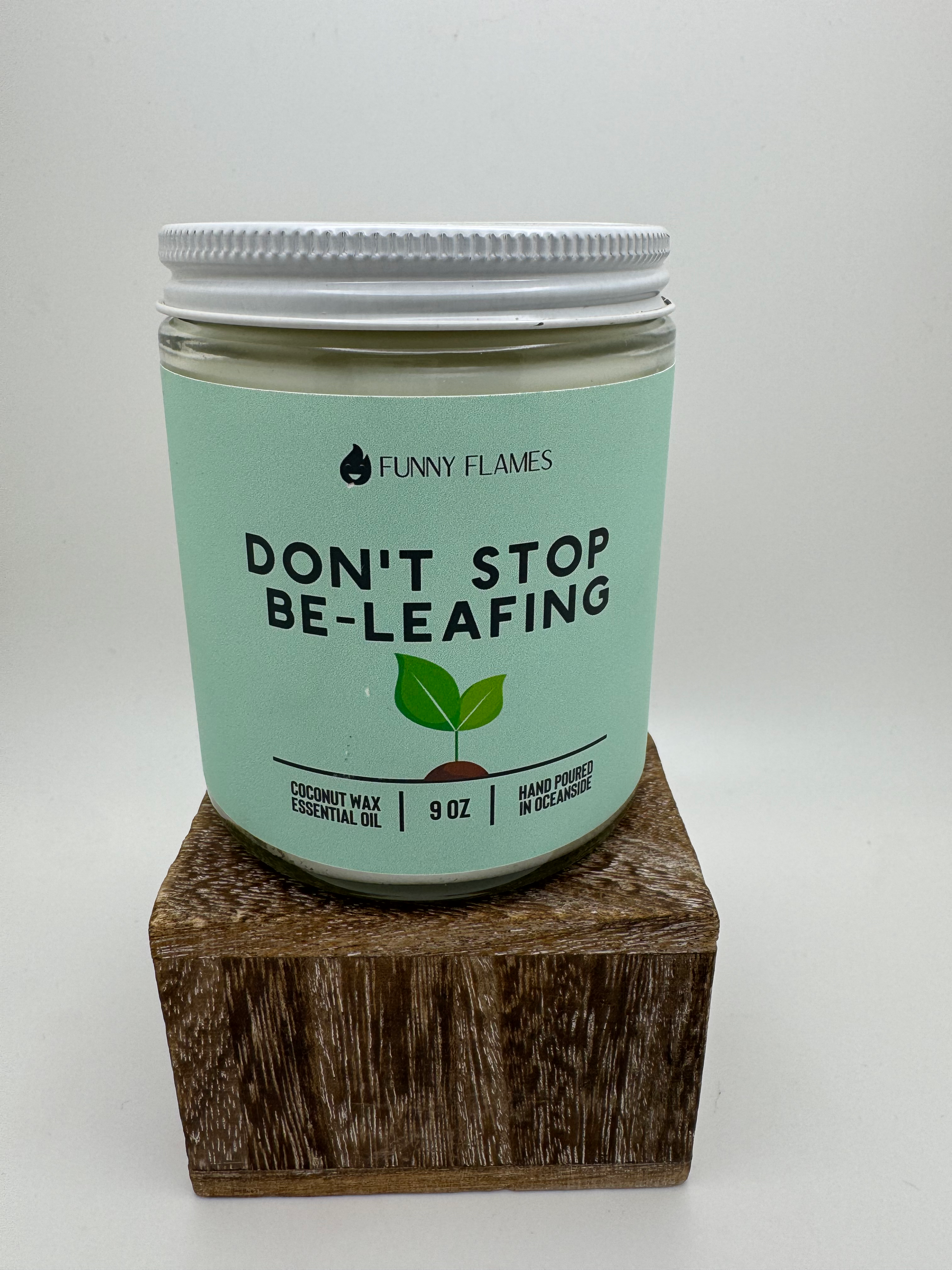 Don't Stop Be-Leafing Candle image 0