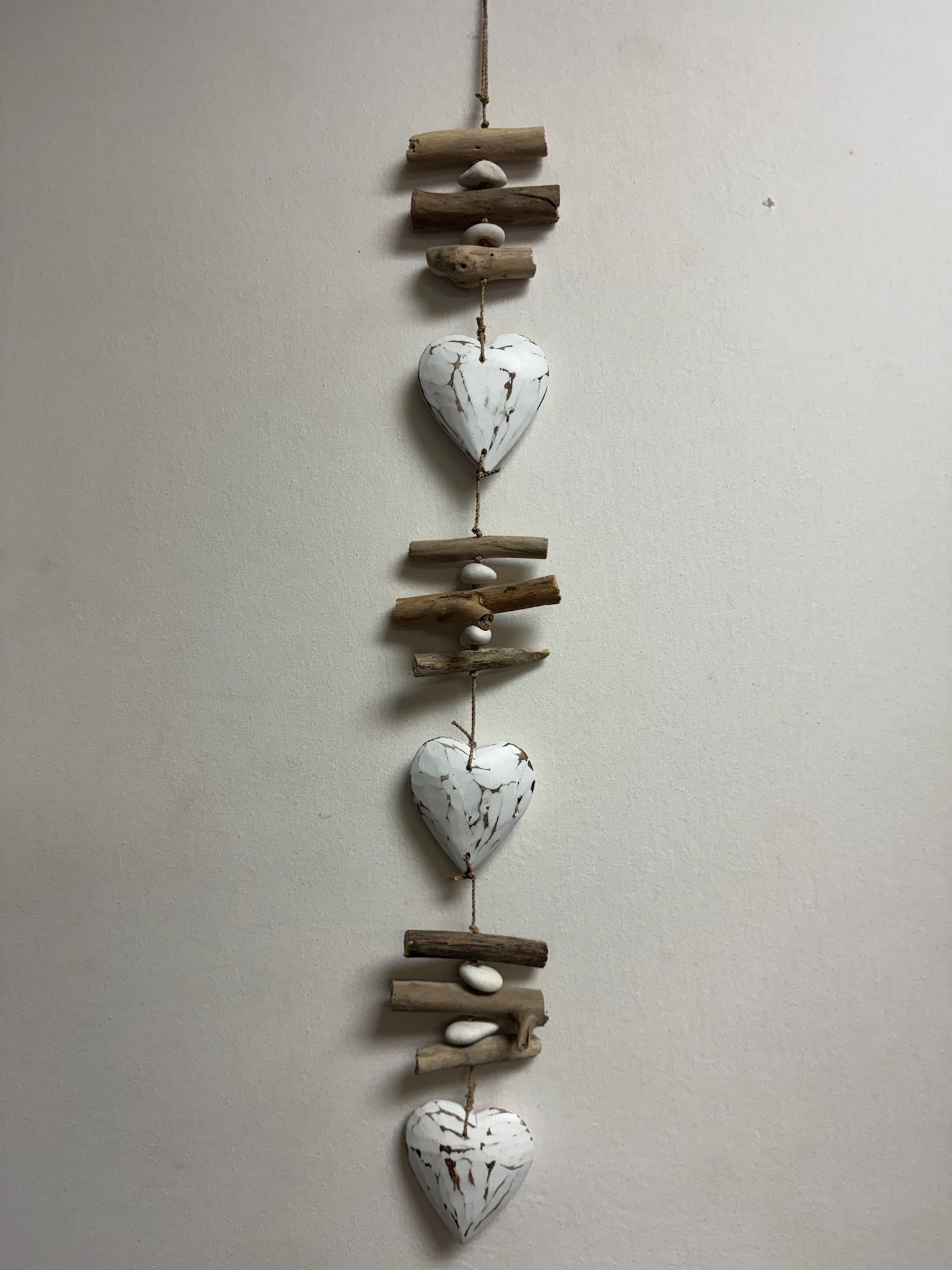 Bali Hand Carved Wooden Hearts image 1