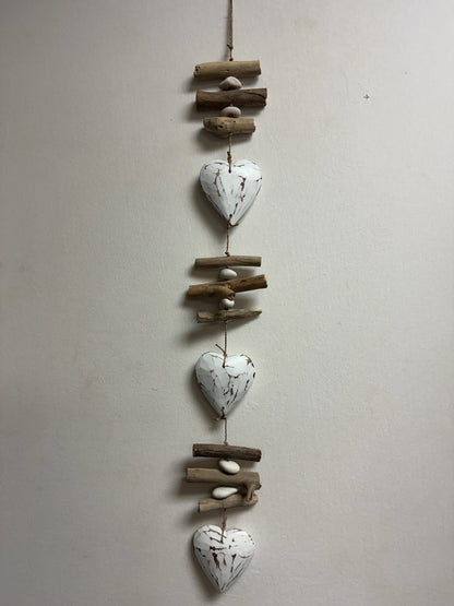 Bali Hand Carved Wooden Hearts image 1