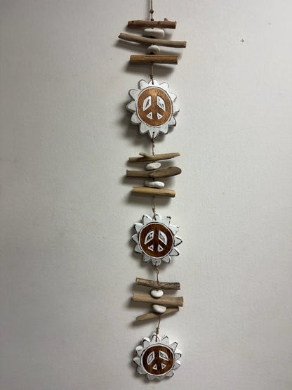 VW Bus, Peace and Love Wood Hangings image 2