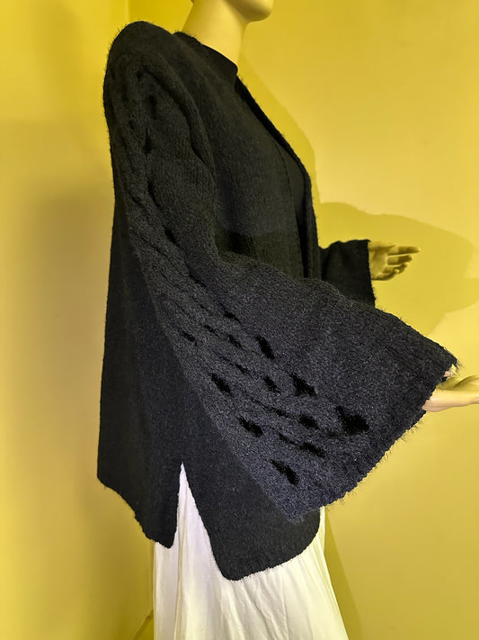 Nostalgia Black Knit Cardigan image 1