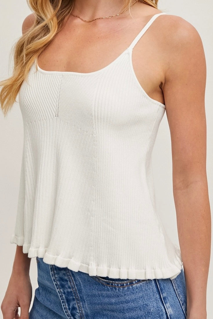 Blu Ivy Ribbed Cami image 0