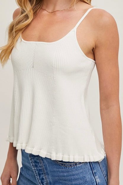 Blu Ivy Ribbed Cami image 0