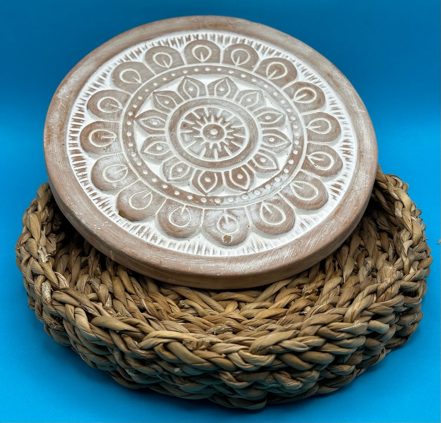 Etched Terracotta Trivet image 0