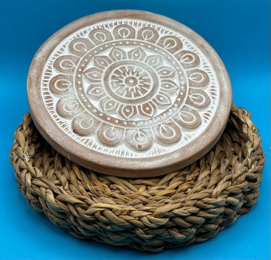 Etched Terracotta Trivet image 0