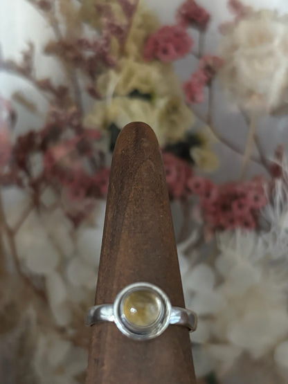 Citrine Circle Rings image 0