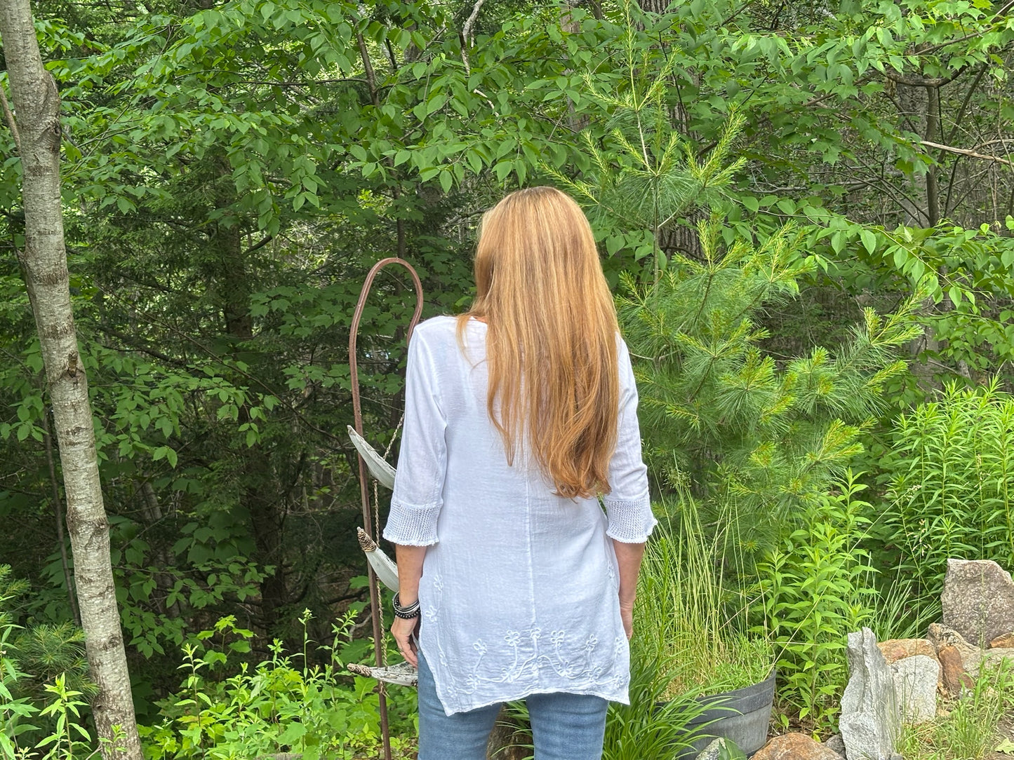 3/4 sleeve V-Neck Top