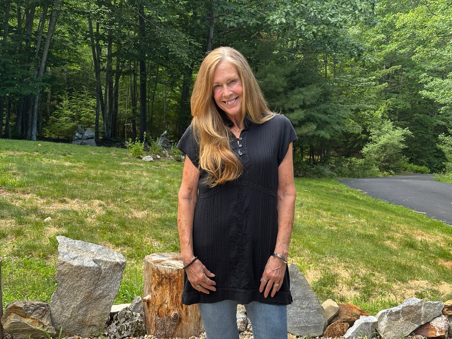 Cap Sleeve Boho Top