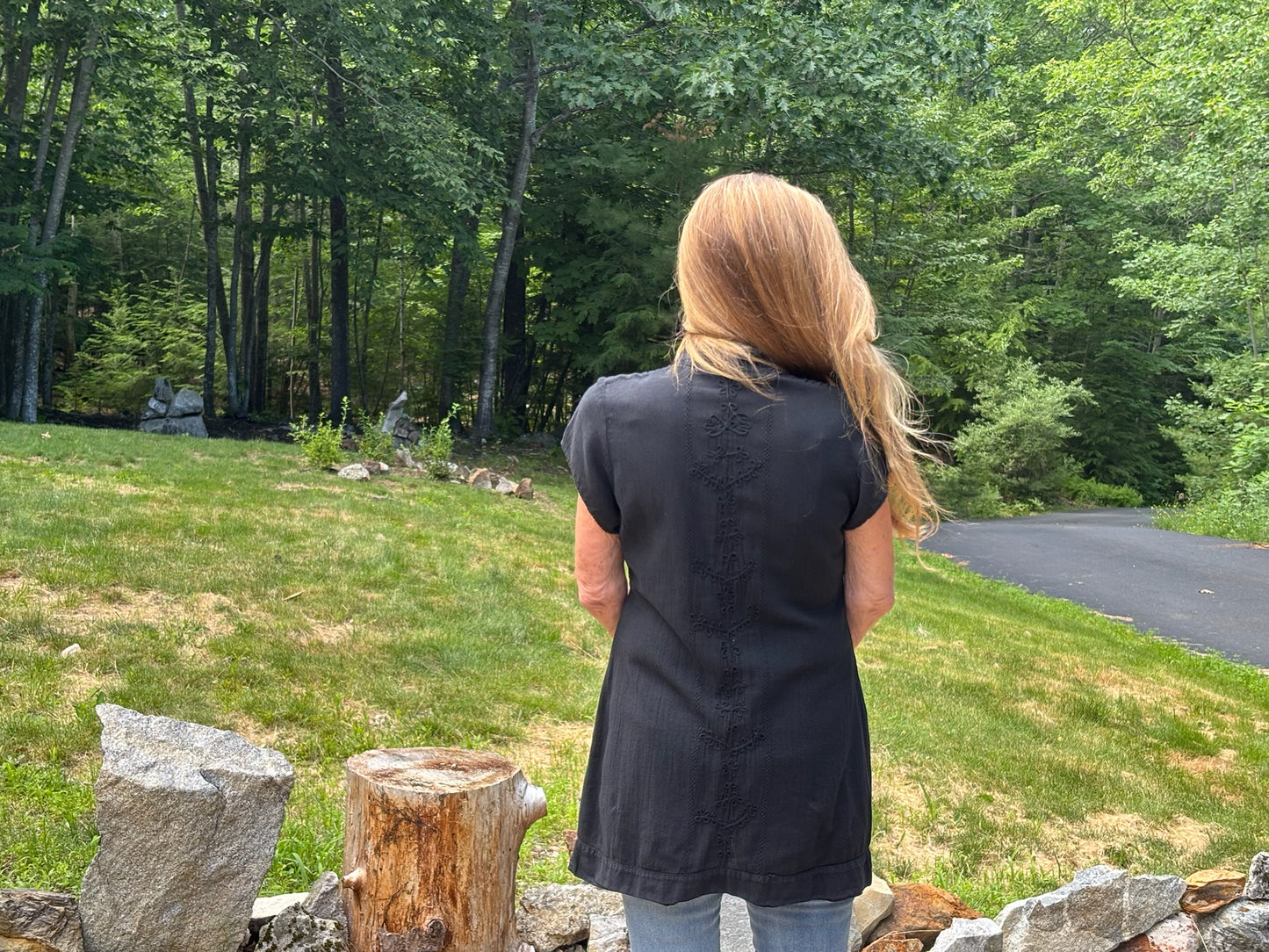 Cap Sleeve Boho Top