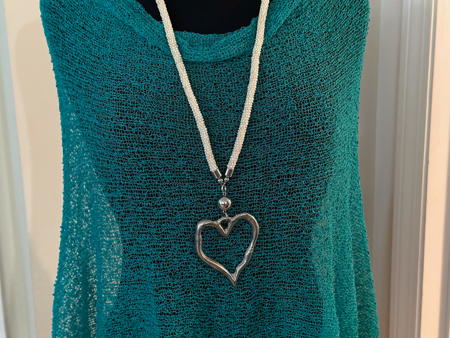 Beaded Heart Necklace
