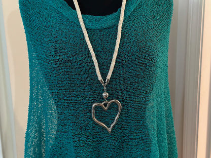 Beaded Heart Necklace