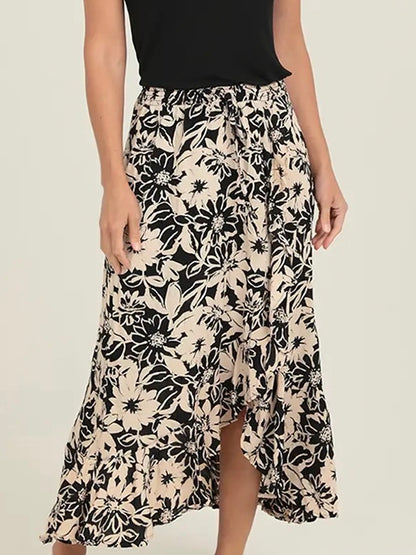 Ruffle Maxi Skirt