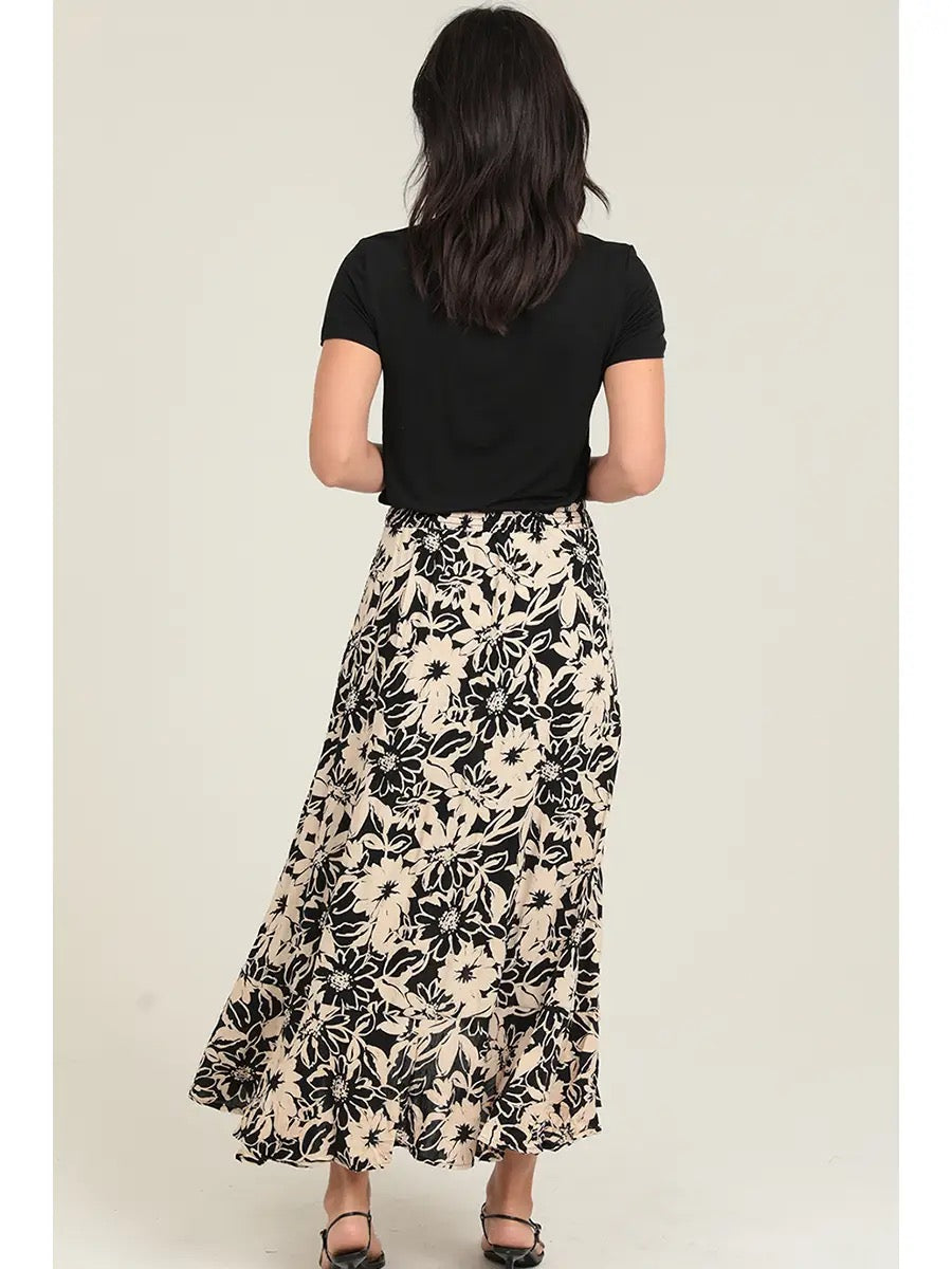 Ruffle Maxi Skirt