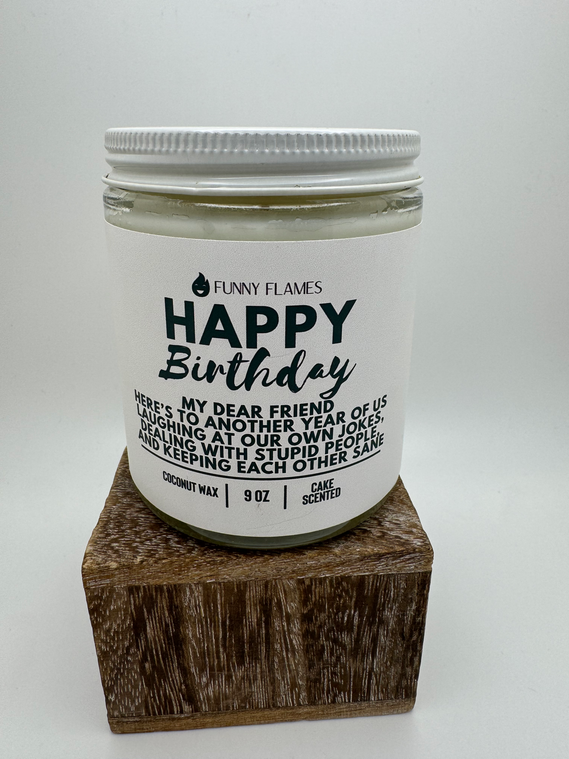 Happy Birthday, My Dear Friend Candle image 0