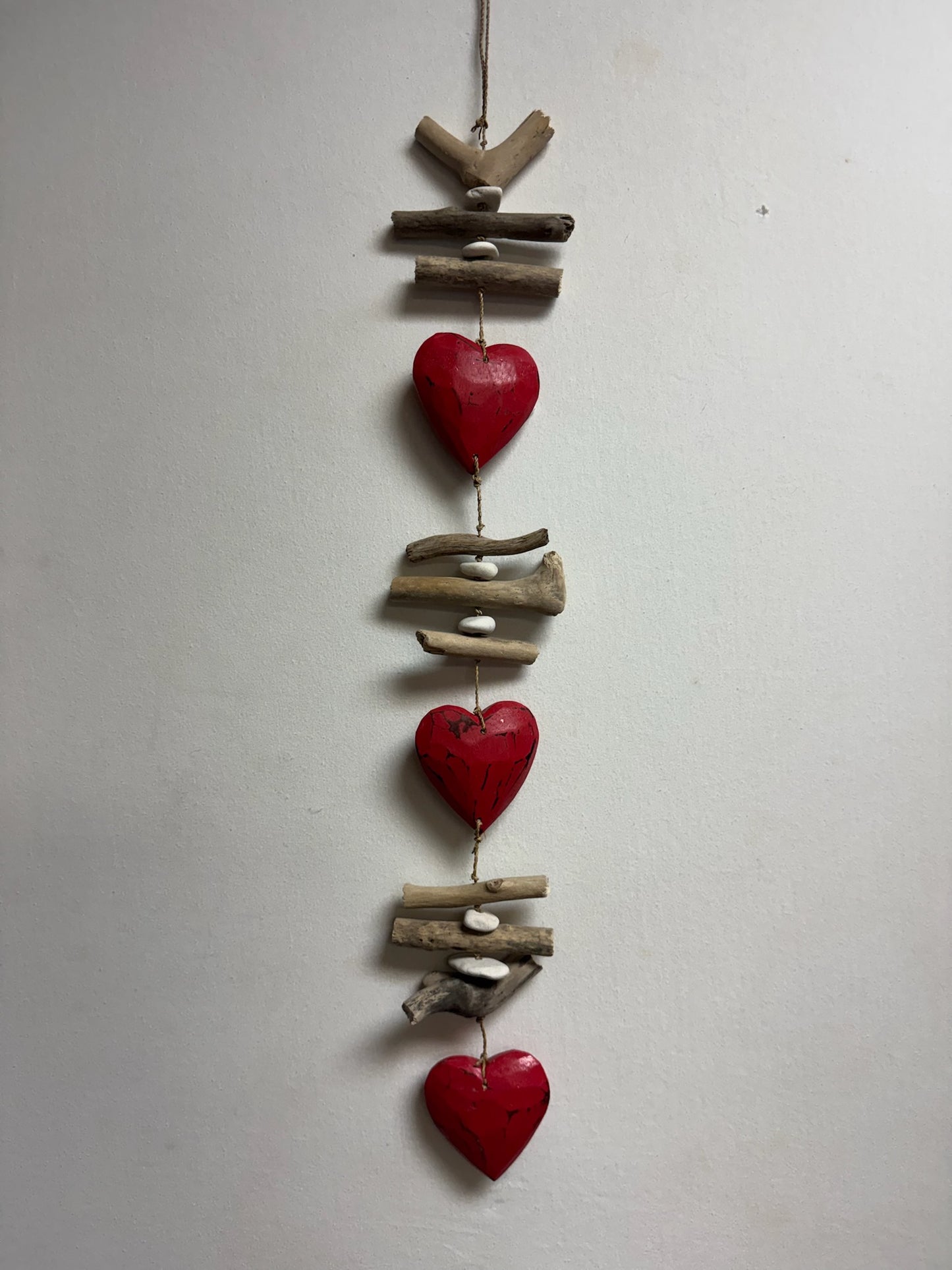 Bali Hand Carved Wooden Hearts image 2