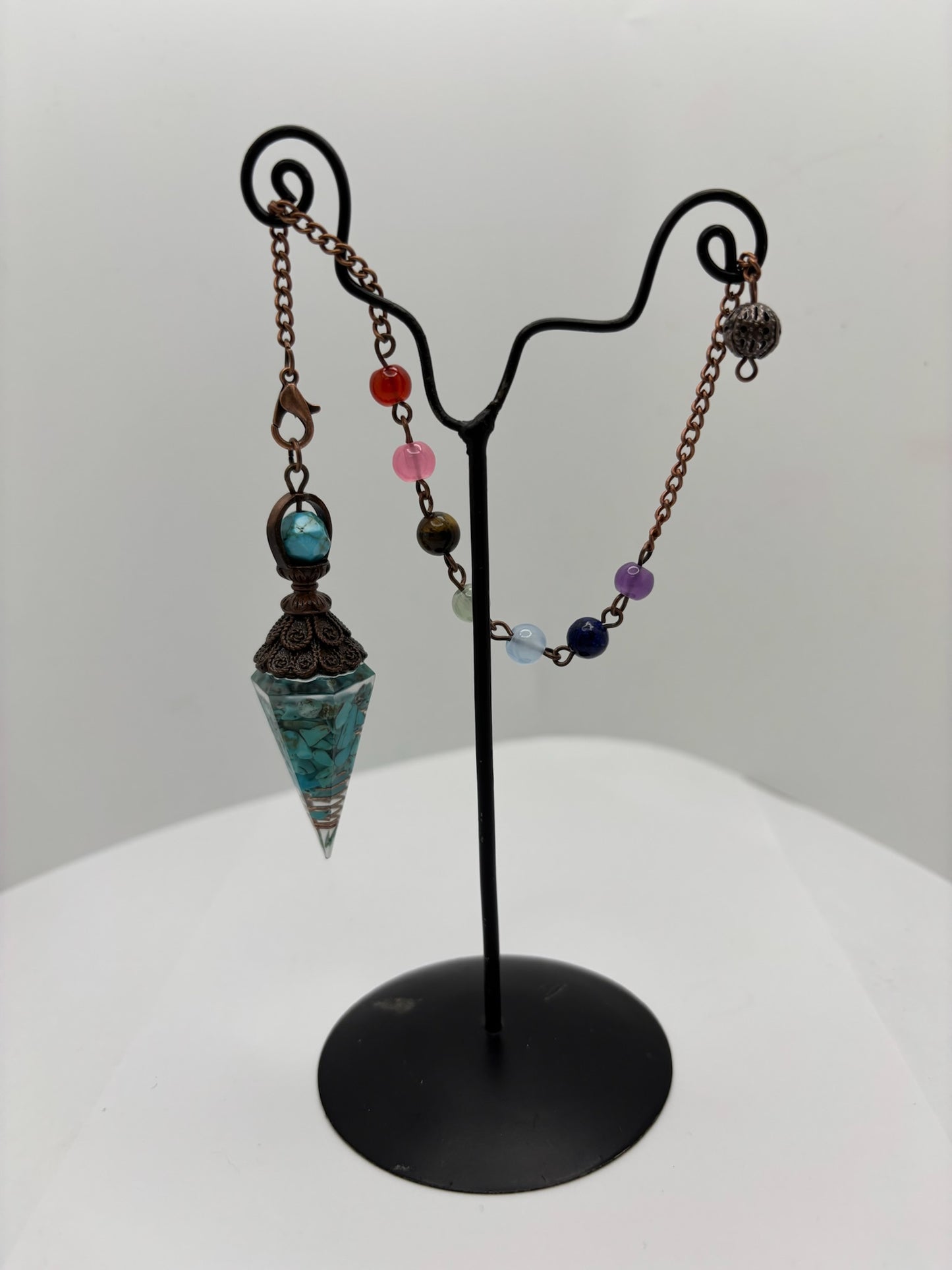 Turquoise Resin Pendulum image 0