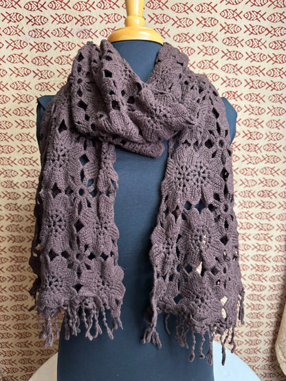 Crochet Shawl Scarf image 2