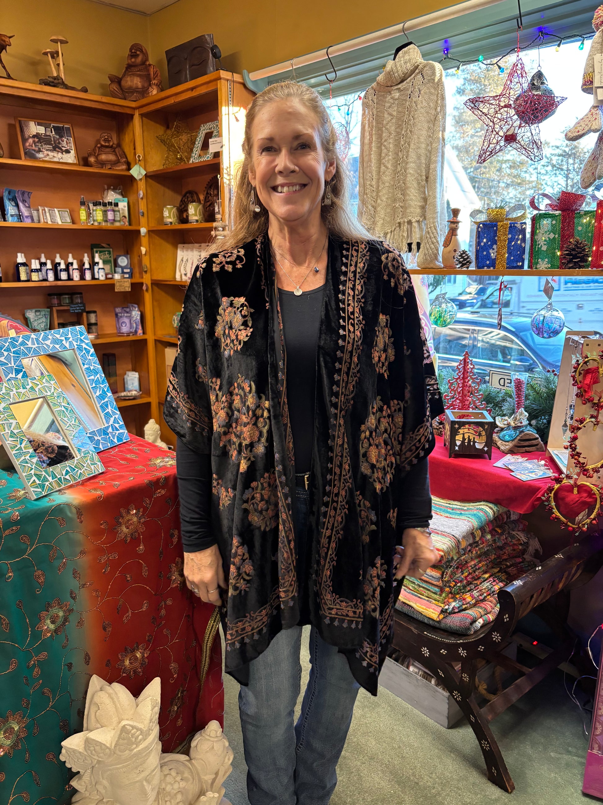 ASIS Burnout Velvet Kimono image 0