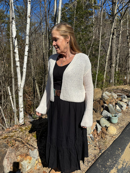 Light Weight Cardigan Flared Sleeve image 2