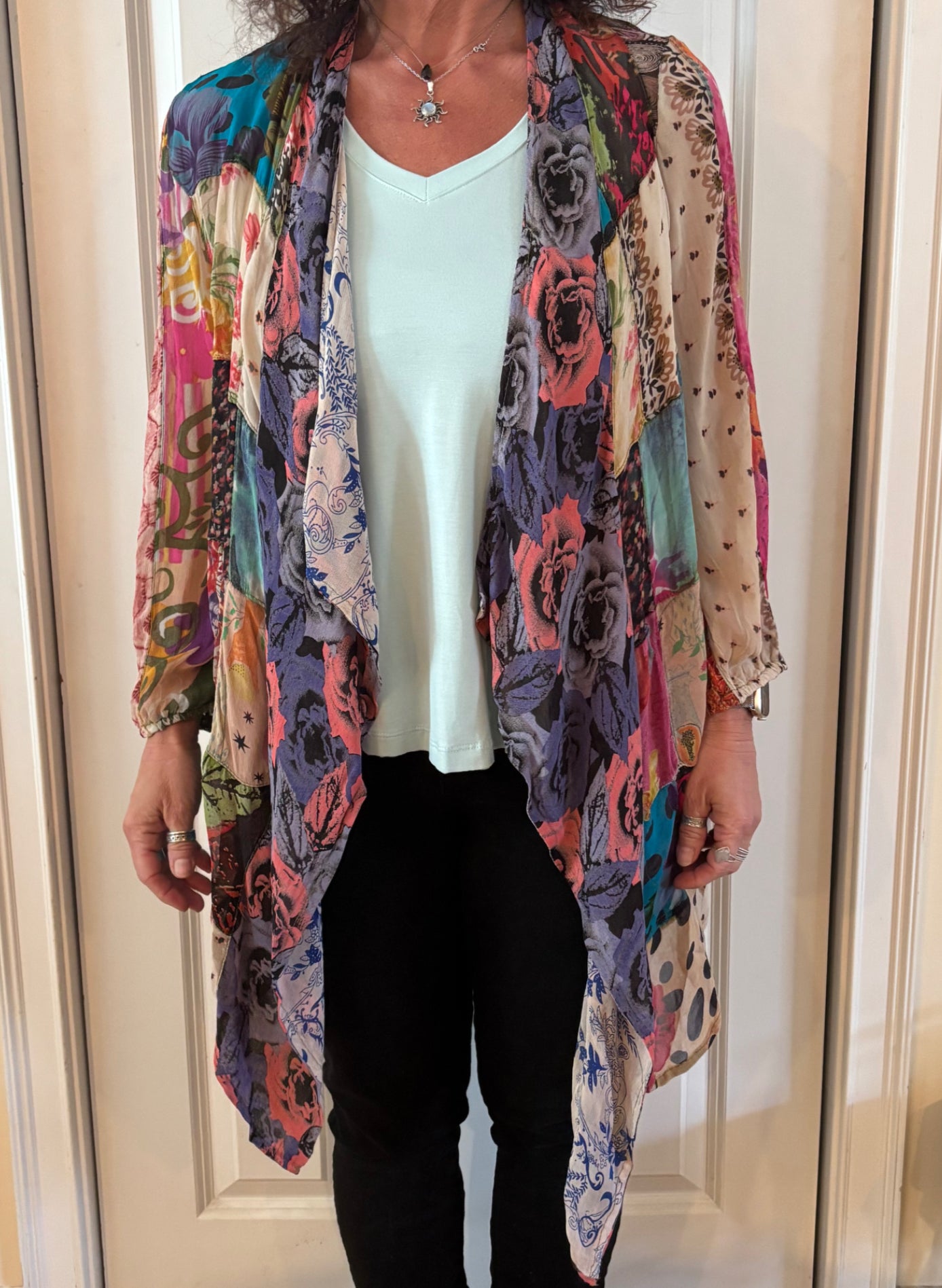 Kimono Shrug in Overdyed Mix N Match Patch image 0