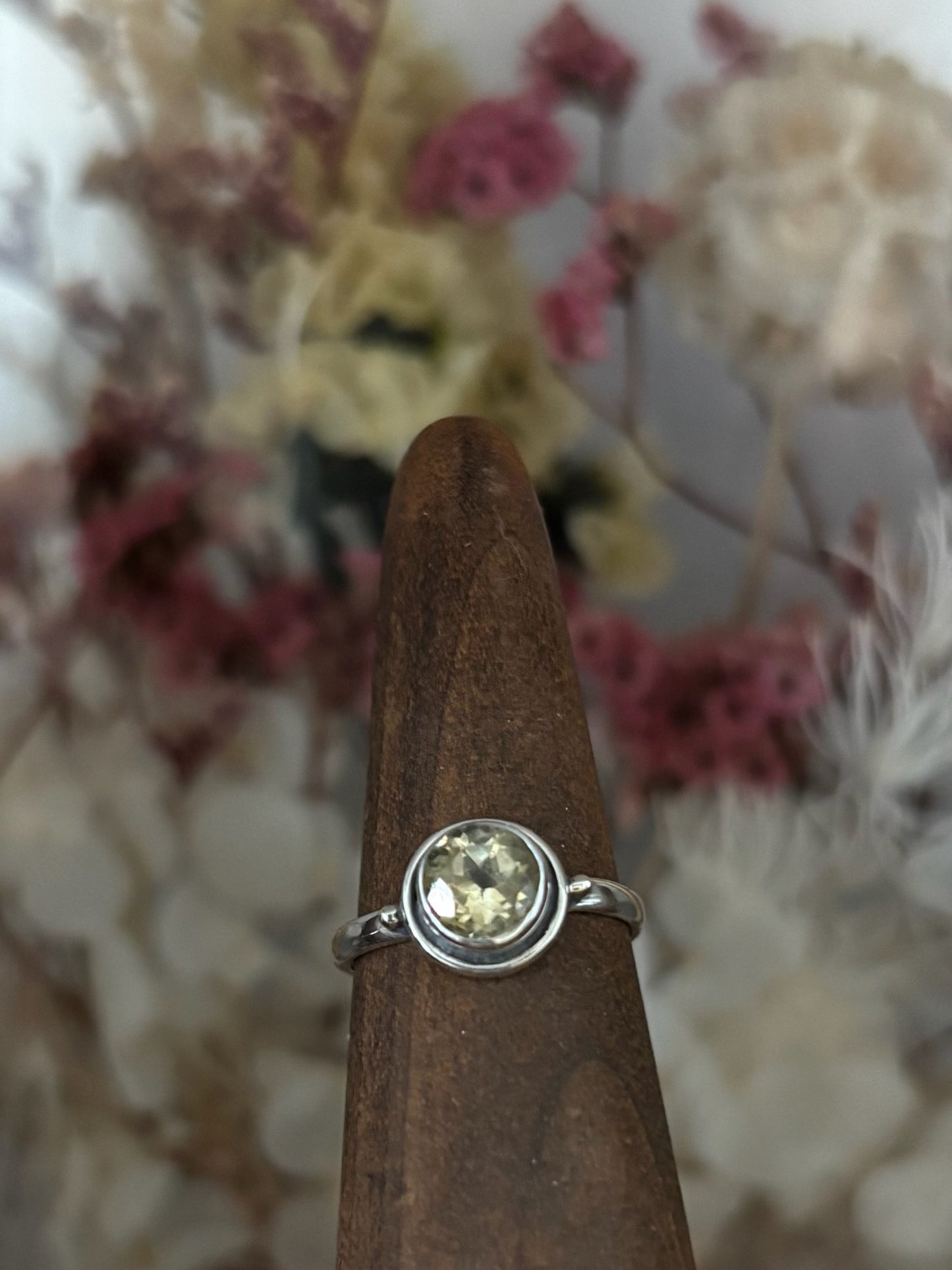 Citrine Circle Rings image 1