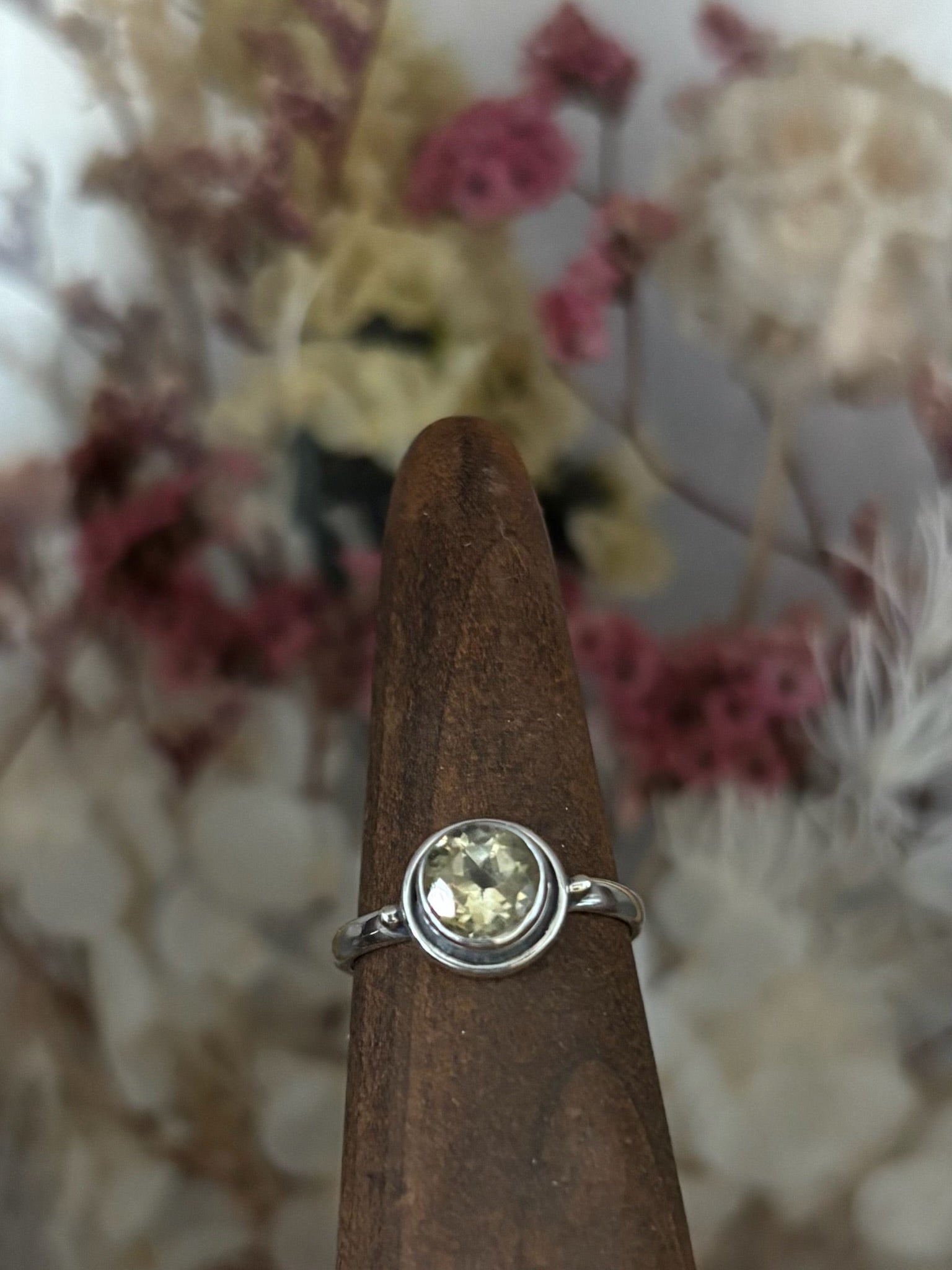 Citrine Circle Rings image 1