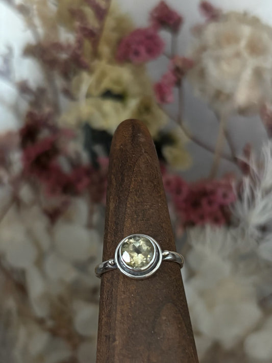 Citrine Circle Rings image 1