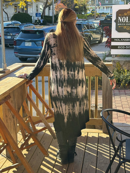 T-Party Tie Dye Long Sleeve Cardigan image 1