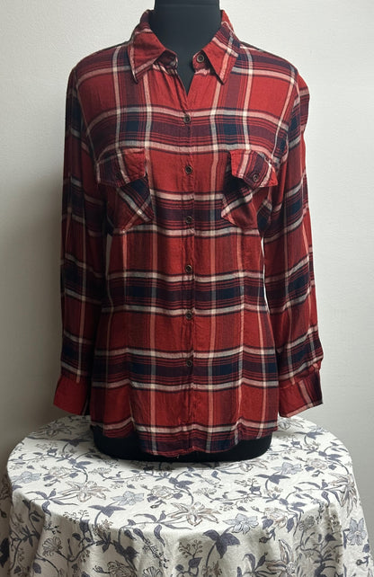 Red Flannel with Cinched Back image 0