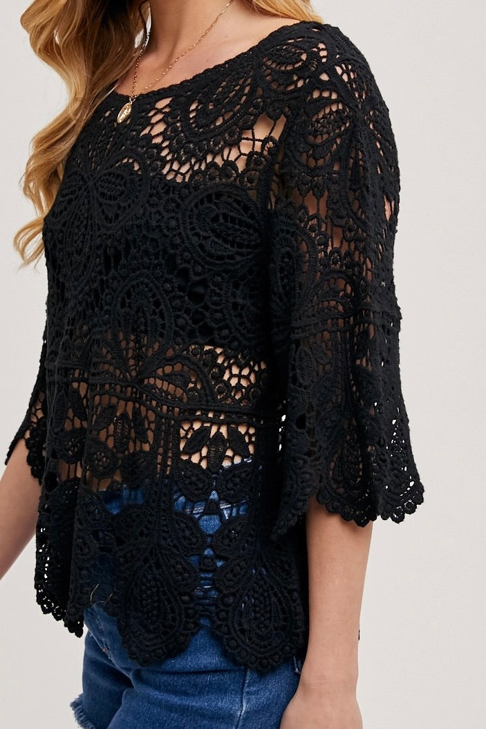 Bluivy Crochet Lace Top image 0