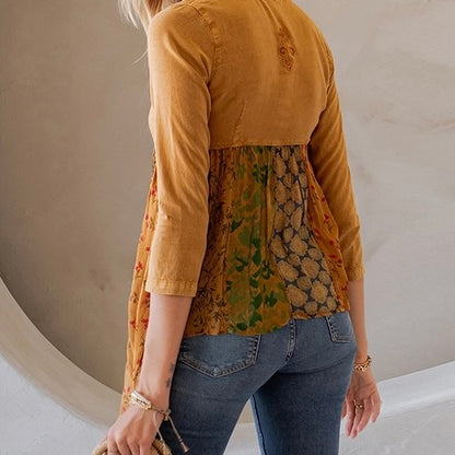 Rustic Bohemian Embroidered Top image 1